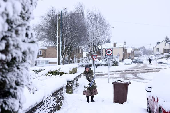 UK set for wintry end to March with freezing temperatures & possible snowfall on the way (Getty Images)