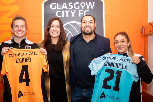 The PS Capital Sports logo will be proudly underneath the Glasgow City jersey numbers (Image: GCFC x Georgia Reynolds)