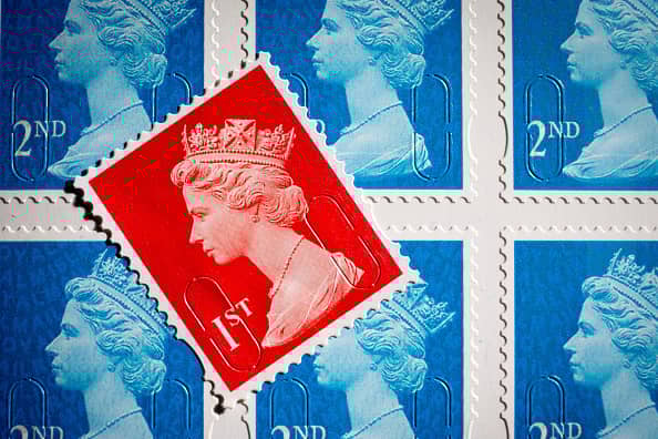A first-class stamp will now cost £1.10 from 95p and a second-class stamp will increase from 68p to 75p.(Photo by Matt Cardy/Getty Images)