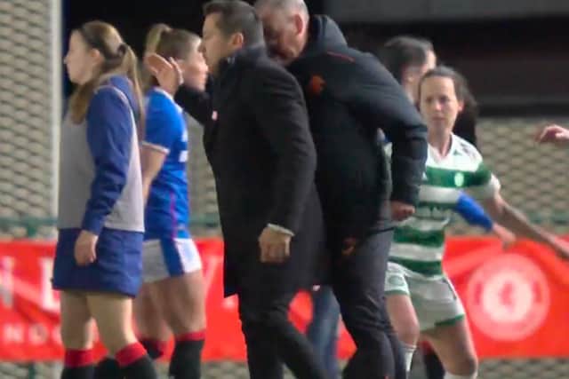 A former Scottish referee is calling for a lifetime ban on the Rangers women’s coach and suggested he should get the strongest possible punishment.