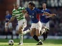 How do Celtic ad Rangers overall top flight points totals compare between 1998 and 2022? 