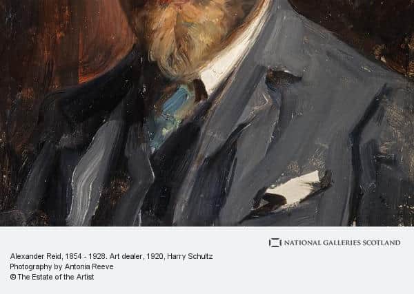 A portrait of Alexander Reid by German artist Harry Schultz circa. 1920 - around 30 years after his time with the Dutch artist