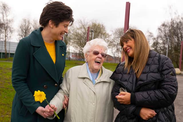 100 year-old Bridgeton local, Alice Gallagher, opened Glasgow’s newest green space with SNP MP Alison Thewliss