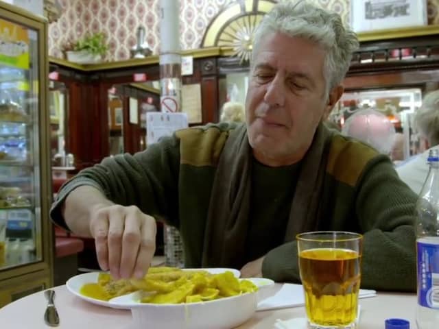 Anthony Bourdain has stopped by the University Cafe on his two visits to Glasgow. Everything on the menu was tempting for Bourdain but he finally settled on ordering deep-fried haggis, fish and chips with cheese and curry sauce which he was pretty sure God would be against. He said, “That really is one of life’s great pleasures. Don’t let them tell you otherwise."