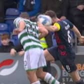 Ross County defender Alex Iacovitti was penalised for handball
