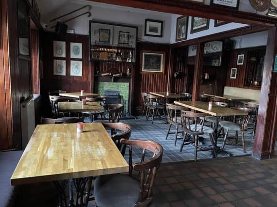 The interior of the Auldhouse Arms in East Kilbride, now up for sale