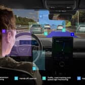 The BlueCruise system uses cameras and radar to monitor the car’s surroundings (Image: Ford)