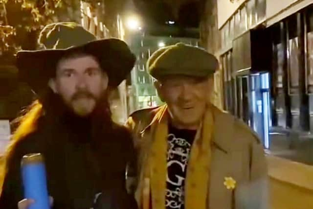 Ben Coyles was out marking his 22nd birthday dressed as Gandalf when he ran into Sir Ian McKellen who played the part of the iconic wizard in The Lord of the Rings and The Hobbit trilogies.