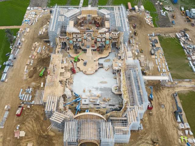 Peak behind the curtain at the incredible new Land of Oz set being built for the movie adaptation of hit musical Wicked - starring Ariana Grande