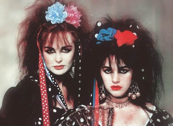Rose(left) and Jill Bryson(right) in their iconic style in the mid-80s.