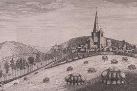 An illustration of Glasgow Cathedral circa early 1800’s - as it looked then