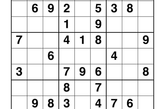 Sudoku puzzle (photo: Clarity Media Ltd)