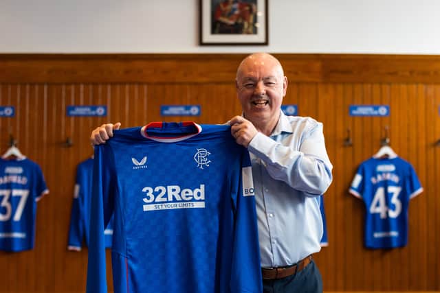 Former Ipswich Town and Liverpool legend John work visits Ibrox with his family.