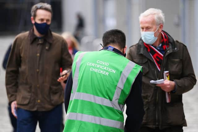 Covid passes are needed to enter nightclubs and large events in England (Photo: Getty Images)