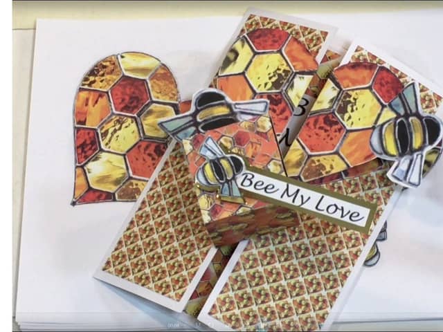 Honeycomb Heart card project