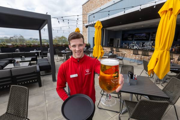 The Rutherglen-based facility has opened a new rooftop terrace in time for summer (Image: Topgolf Glasgow)