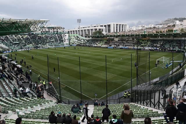 A view of Panathinaikos' Apostolos Nikolaidis stadium