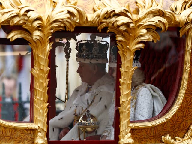 Watch the moment King Charles was crowned on the throne at London’s Westminster Abbey 