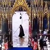 The ‘Grim Reaper’, as seen during the King’s coronation ceremony (Photo: BBC)