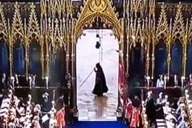 The ‘Grim Reaper’, as seen during the King’s coronation ceremony (Photo: BBC)