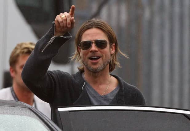 Brad Pitt is one of the famous celebrities who Glaswegians have met in Glasgow 
