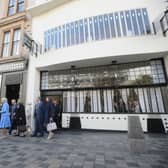 Prince Charles, Duke of Rotheway and Camilla, Duchess of Rotheway during a visit to Mackintosh at The Willow Tea Rooms on September 7, 2018 in Glasgow, Scotland. (Photo by John Linton - WPA Pool/Getty Images)
