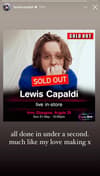 Lewis Capaldi’s extra ‘Behind The Music’ Edinburgh shows sell out instantly