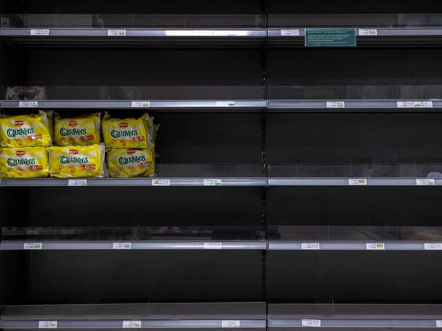 Crisps have been emptied from shelves after a computer glitch that occurred during an upgrade to Walkers’ computers systems slowed production (Photo: Chris J Ratcliffe/Getty Images)