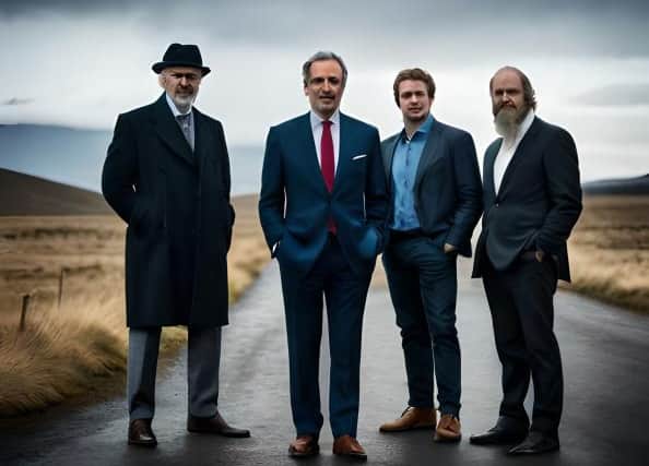 'A new album cover for the Scottish band ‘The Blue Nile’ similar to their album cover for their LP ‘Hats’
