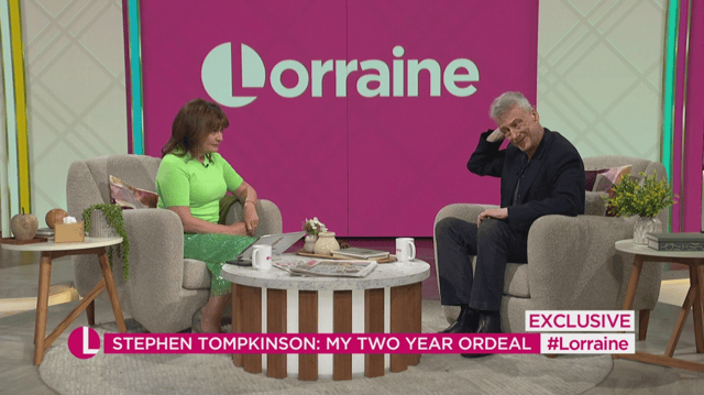 Lorraine and Stephen on Lorraine