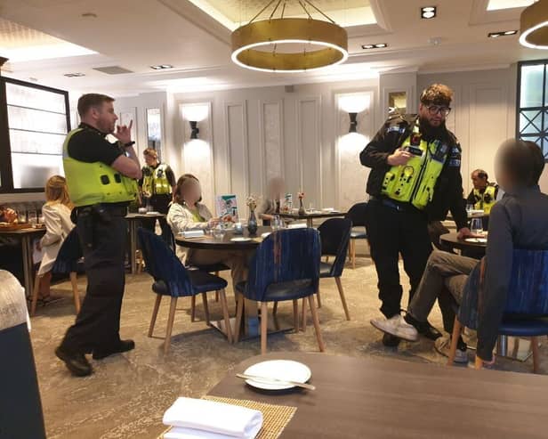 The Glasgow Animal Rising activists occupied the popular West End restaurant, Cail Bruich last night, May 20.(Pic: Animal Rising)