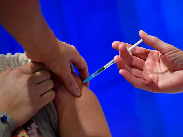 Three-quarters of adults in the UK have received both doses of a Covid-19 vaccine (Photo by JUSTIN TALLIS/AFP via Getty Images)