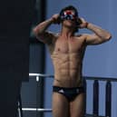 Tom Daley  towels down in the Men's 10m Platform Final on day fifteen of the Tokyo 2020 Olympic Games (Photo: Maddie Meyer/Getty Images)