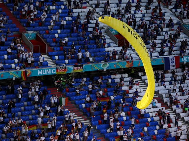 UEFA has said that “law authorities will take the necessary action” for what it called a “reckless and dangerous” act (Photo: Alexander Hassenstein/Getty Images) 