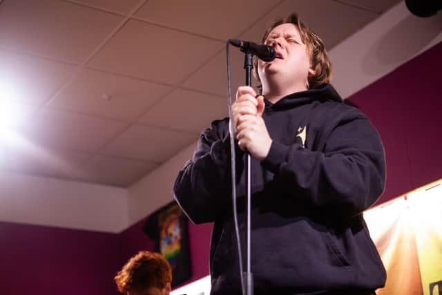 Lewis Capaldi performs in Glasgow