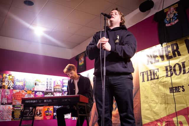 Lewis Capaldi at one of his Behind The Music shows in Glasgow 