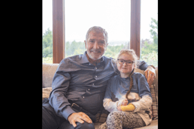 Graeme Souness with Isla, who lives with EB or ‘butterfly skin’
