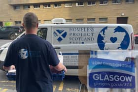 The new LEZ rules have deemed the fridge van used by Homeless Project Scotland as non-compliant to emissions standards.(Pic: Homeless Project Scotland)