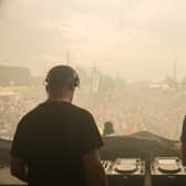 Glasgow’s own techno duo SLAM play for a massive crowd at Riverside Festival 2017