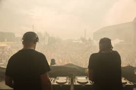 Glasgow’s own techno duo SLAM play for a massive crowd at Riverside Festival 2017