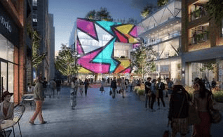 A computer generated image of what the new development that replaces the St Enoch Centre could look like