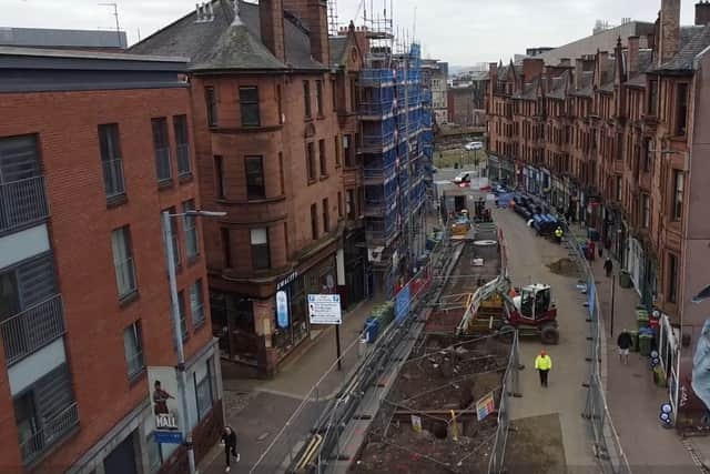 How High Street was affected by the waterworks - closing down the road for commuters for months