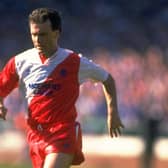 Davie Cooper in action for Rangers. Cr. Getty Images.