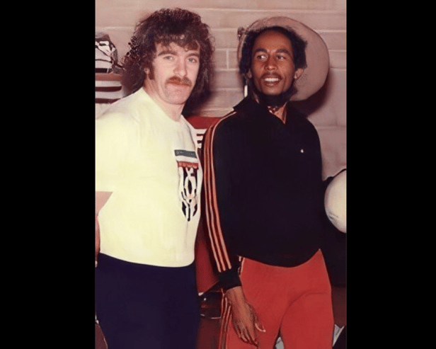 Bob Marley meeting Dixie Deans while he played for Adelaide City
