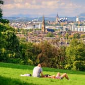 The skyline of Glasgow as seen from Queen’s Park.