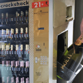 The alcohol vending machine will open in the lobby of a city centre hotel