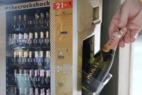 The alcohol vending machine will open in the lobby of a city centre hotel