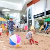 The indoor beach is now open for the summer!