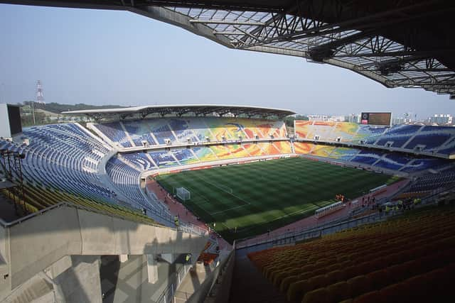 General view of the Suwon World Cup Stadium in Korea