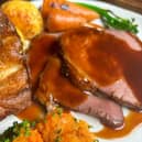 Speyside Beef, Yorkies, Beef Fat Garlic Roasties, Brisket Mac ‘n’ Cheese, Honey Root Veg, Vegetable Ecrasé and Red Wine Gravy.